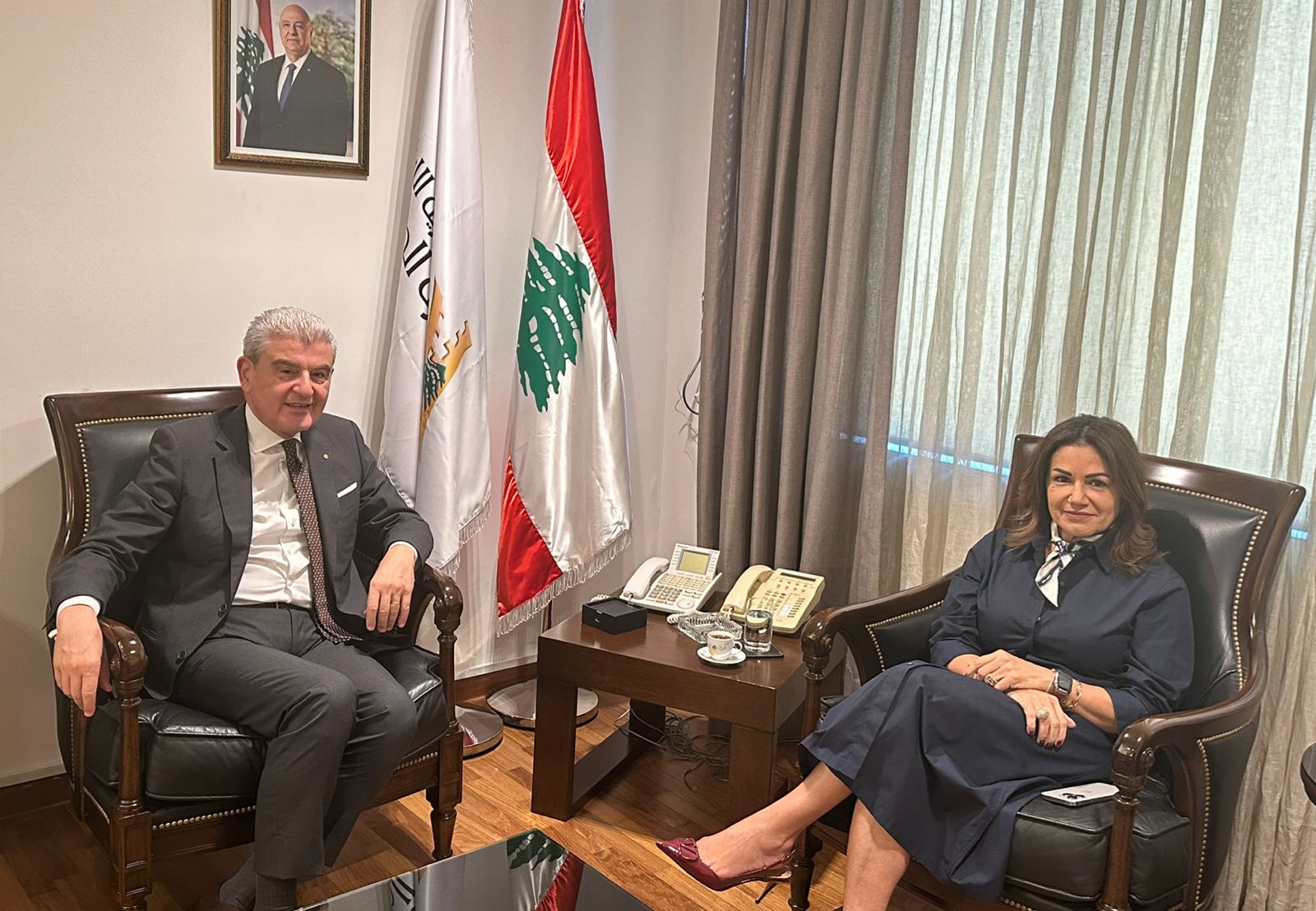 عيسى الخوري يلتقي وزيرة الشؤون الاجتماعية والسفير التركي