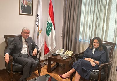 عيسى الخوري يلتقي وزيرة الشؤون الاجتماعية والسفير التركي