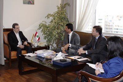 الوزير ابو فاعور التقى وفداً من مؤسسة التمويل الدولية