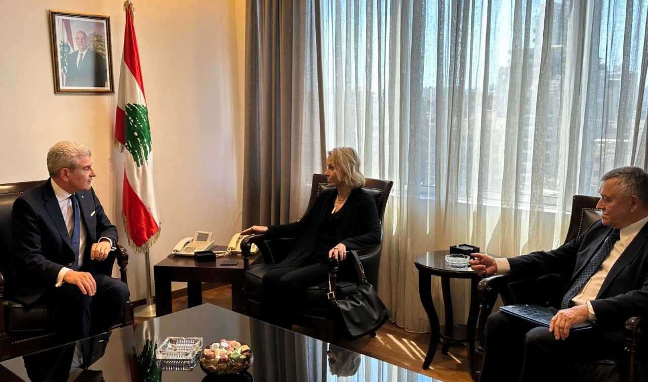 وزير الصناعة جو عيسى الخوري يلتقي سفيرة استونيا في لبنان
