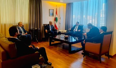 وزير الصناعة يلتقي وفد برلماني من جمهورية جورجيا يرافقه سفير سفير جورجيا في لبنان 
